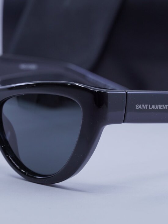 Saint Laurent SL676 001 Cat Eye Sunglasses - Black